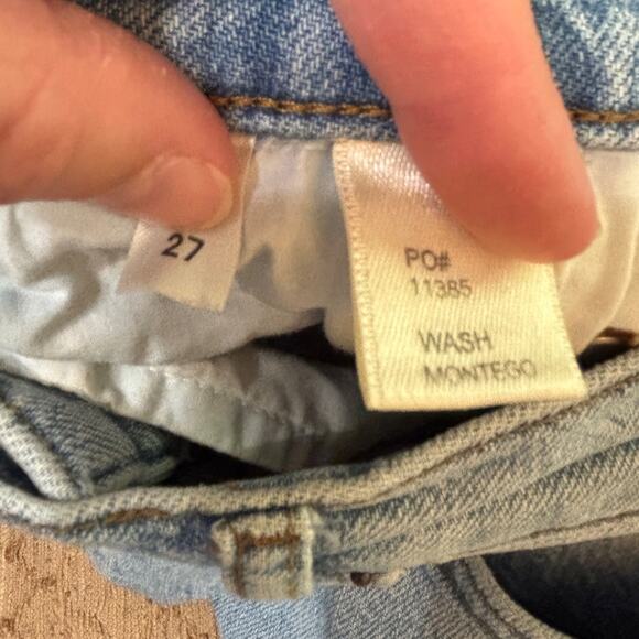 Reformation Serena Jeans High Rise Skinny Distressed Montego Wash 27 - Picture 8 of 8